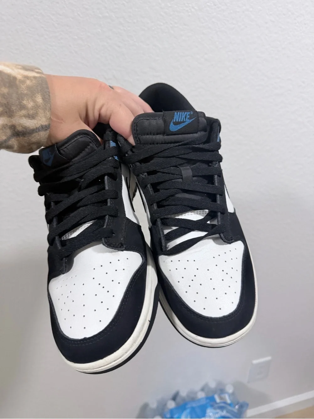 Nike dunk low black and blue